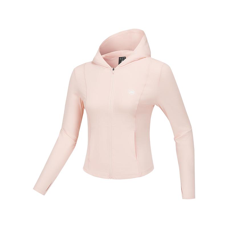 Skechers Godri Fashion Moisture-Wicking Quick-Dry Hooded Long Sleeve Jacket Women jackets Cloud-Pink P225W124-053G S
