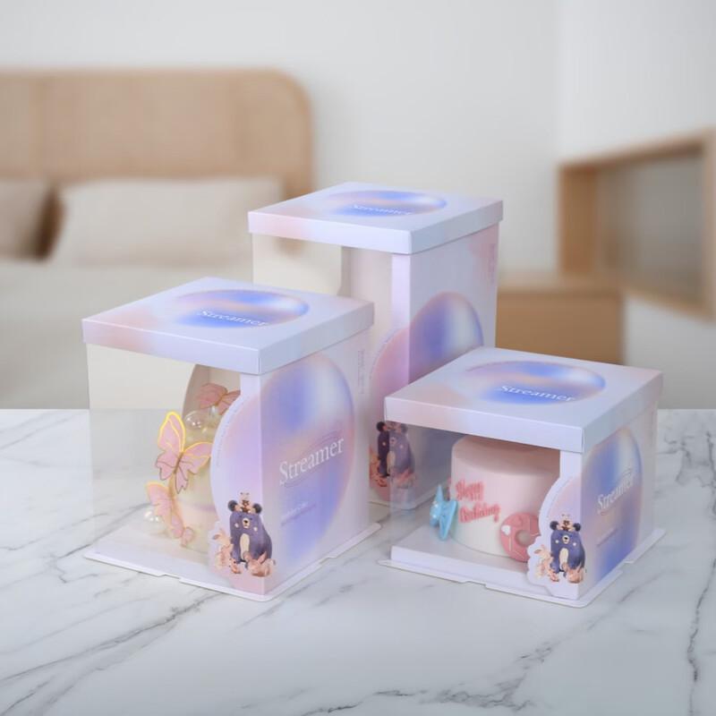 WS Square Tall Birthday Cake Packaging Box