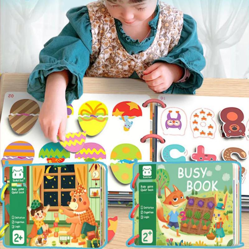 Magnetic Sticker Busy Book For Baby Enlightenment Book Montessori Toy Activity Books For Toddlers