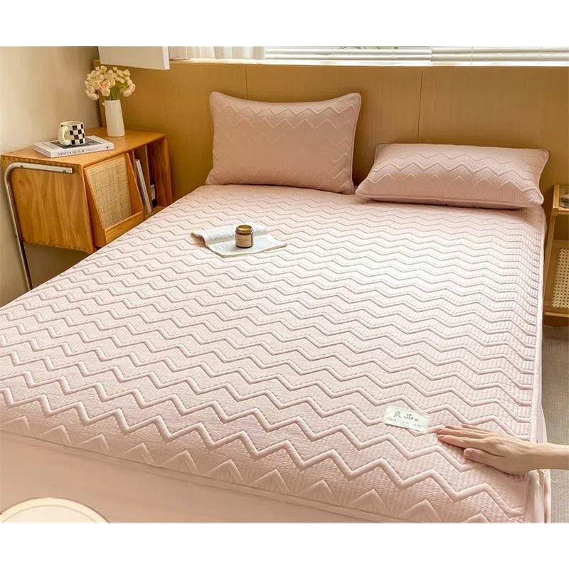 

Стеганая простыня из сои класса А, утолщенное пыленепроницаемое покрывало, защитный чехол Simmons, чехол для матраса из чистого хлопка 180*200cm