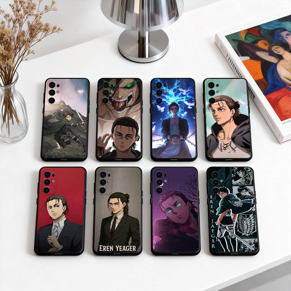 Att-ack on ti-tan Cool E-Eren Y-Yeager Phone Case Black Silicone Soft For Samsung S25,S24,S21,S22,S23,S30,Ultra,S20,Plus,Fe,Lite