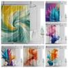 Abstract Geometric Graffiti Shower Curtain Nordic Minimal Wind Waterproof Fabric Bathroom Curtain Shower Curtain 180x200