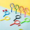 2/5Pcs Children Hand-held Scientific Observation Magnifiers, 4/6cm Multicolor Round Handle Acrylic Magnifiers Optical Instrument