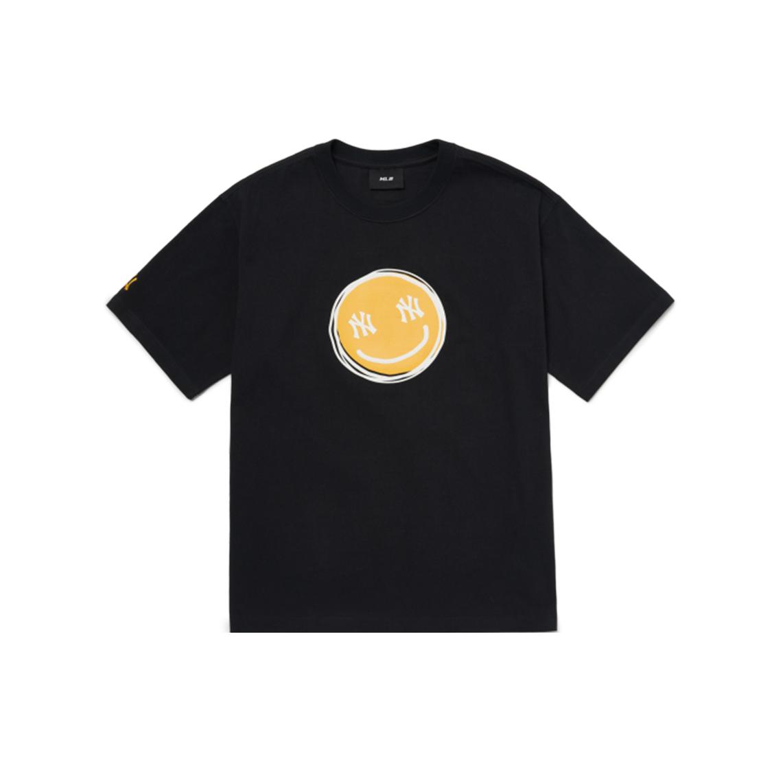 MLB New York Yankees T Shirts Unisex Black Crew Neck Thin Straight Fit 3ATSL9023-50BKS L