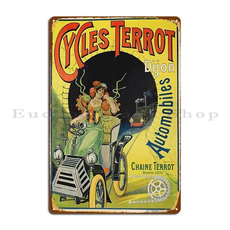 Cycles Terrot Cover Metal Signs Cinema Create Club Bar Cave Club Tin Sign Poster