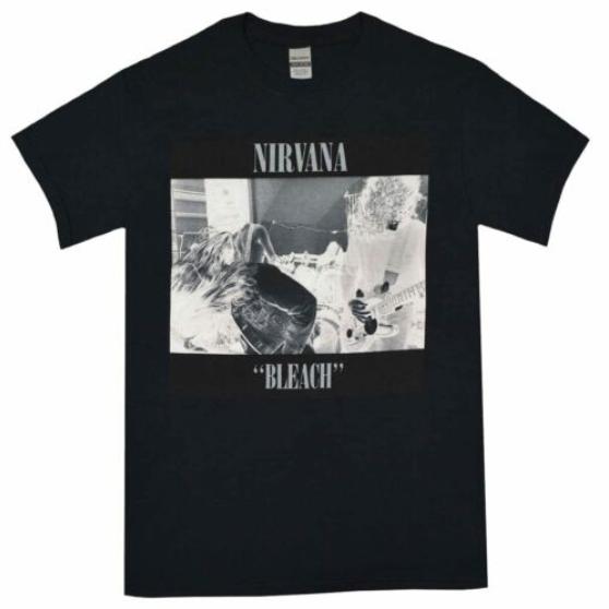 Nirvana Bleach T Shirt Black Unisex T Shirt S