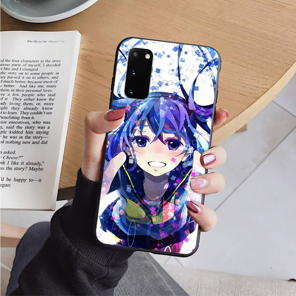 AD73 Hatsune Miku Vocaloid Black Case for Samsung Note 20 Lite S24 Ultra S23 S22 A05 A06 A11 A71 A15 A16 A13 A24 A25 A33 A52 A53 M55 M35 Sofe Cover