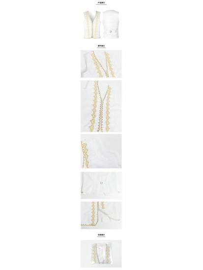 Anman 2023 Spring/Summer Gold Thread Single-Breasted Decorative Jacket