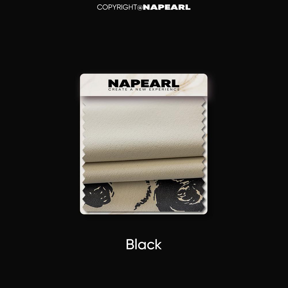 

1 шт. NAPEARL 70-80% затемнение романтический рисунок розы боковая панель затемняющие шторы для спальни гостиная домашний декор W(75+125)cm x L260cm чёрный