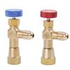 Hot Sale Air Conditioning Refrigerant Safety Valve R410A R22 1/4 " Refrigeration Charging Safety Liquid Adapter Hand Tool Parts