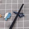 Japanese Style Ceramic Crafts Chopstick Rest Exquisite Chopstick Holder Creative Animal aircraft or Saury Small Ornaments Holder