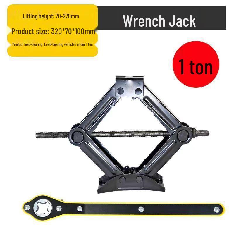 Compact Hydraulic Car Jack with Labor-Saving Wrench