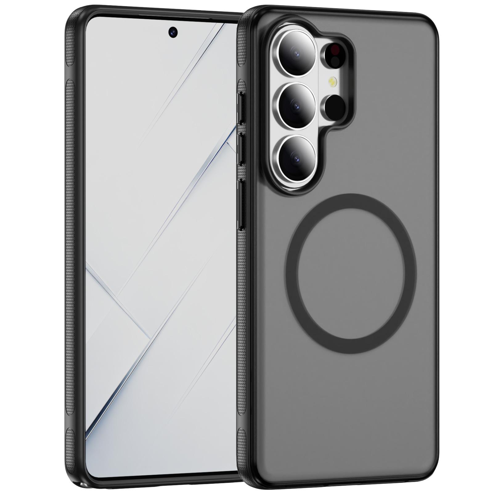 Amazon Samsung mobile phone case is suitable for s26edge magnetic skin suction mobile phone case, simple s26u mobile phone case. S26