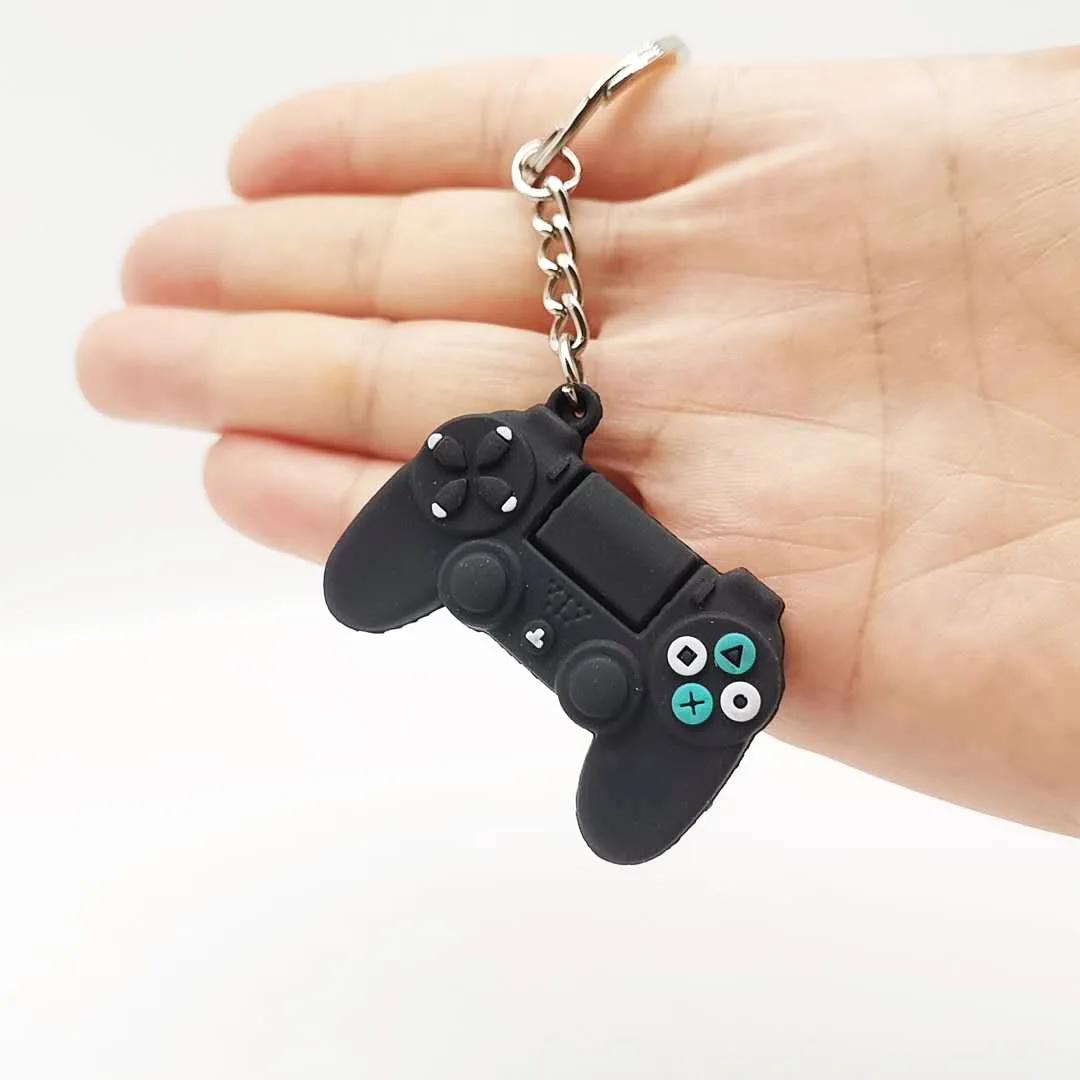 Soft Rubber Game Controller Keychain Video Game Party Pendant Keychain Accessories Backpack Decoration Birthday Gift чёрный
