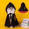 Trendy Pet Cape With Magical Academy Design For Small Dogs Spring/autumn Clothes For Cats And Dogs