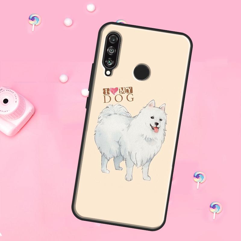 Japanese Spitz Dog For Huawei Nova 11 Pro 10 9 SE Y70 Y60 Y90 Y61 Y91 Y73 Y72 12s 12i 11i 8i P30 P40 Lite Case