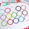 45mm Spring Coil Candy Color Keychain Ring Clasp for DIY Jewelry Accessories