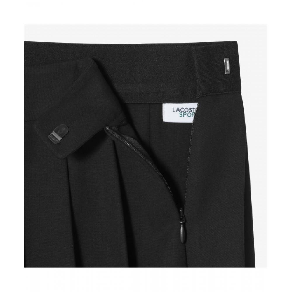 Lacoste Women S Mid Length Pleated Skirt [black] – buy the