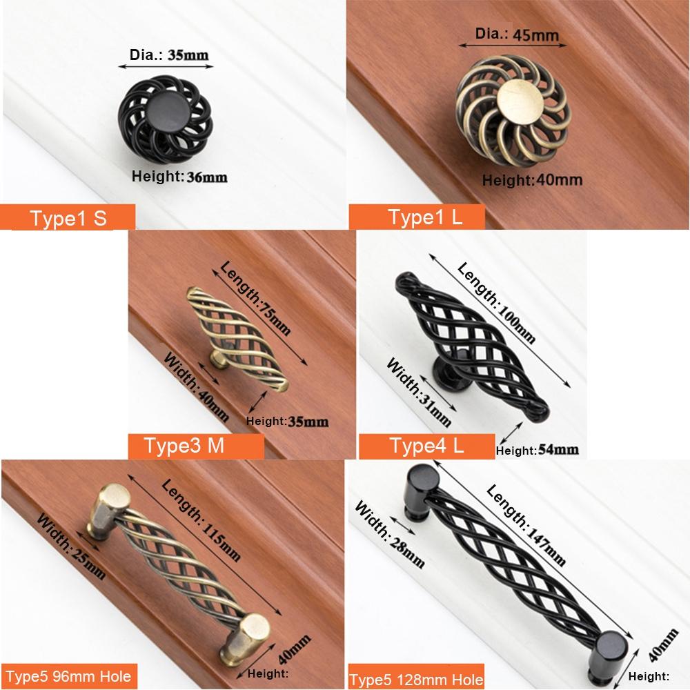 Pull Cupboard Home Hardware Wardrobe Door Knob Furniture Handles Cabinet Pullers Drawer Knobs