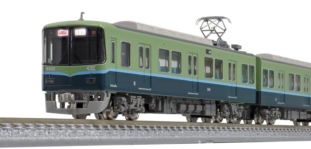 Greenmax N Gauge Keihan 9000 Series Old Paint 9001 Train Set 8 Car Set with Motor 31728 Model Train