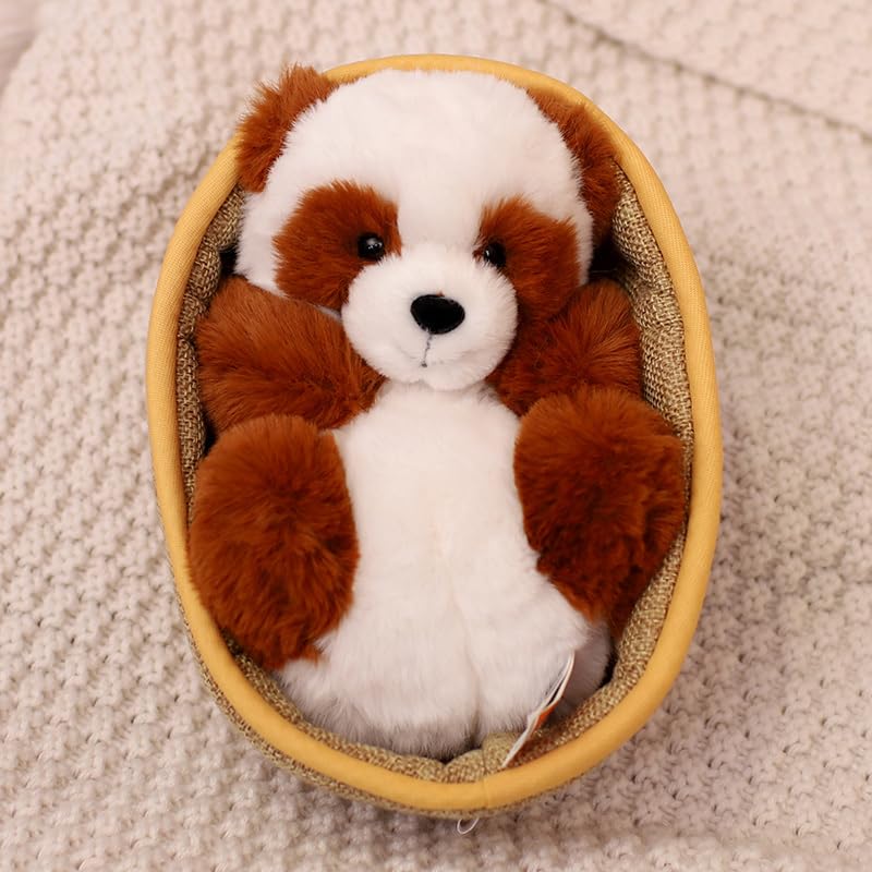 HYAKURI Plüsch Niedlich Klein Gefüllter Körper Plüschtier Panda Bär/Teddybär, Tier, Tier/Bärenwickel/Bärenkissen/Feier/Flauschig (C Grau, 21cm)