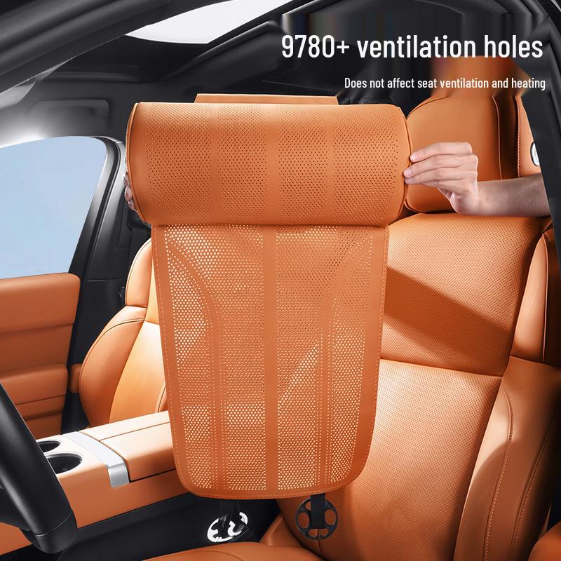 Multifunktionales perforiertes belüftetes Autositzkissen mit atmungsaktiver Beinauflage und Memory-Schaum-Stütze.