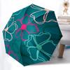 1pc Floral Pattern Automatic Opening/closing Umbrella with Auto Open/Close, Perfect Gift for Friends, Durable Plastic Handle Yy250801193