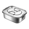 304 Stainless Steel Double-Layer Two-Compartment Lunch Box