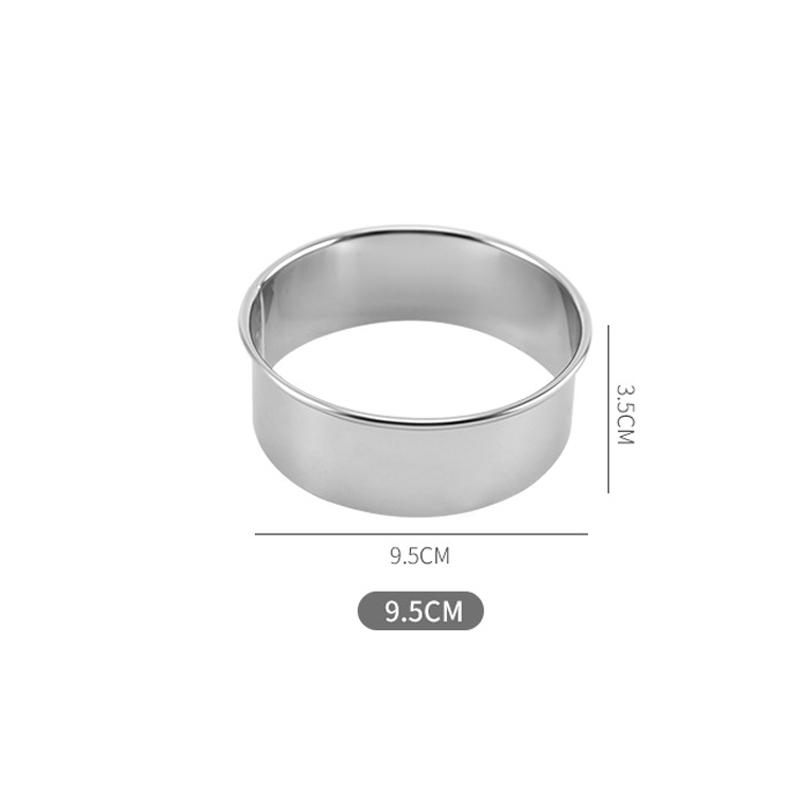 Stainless Steel Round Cake Rings Biscuit Mold DIY Dumpling Skin Cutting Tool Fondant Press Shaped Decorating Kitchen Baking Tool