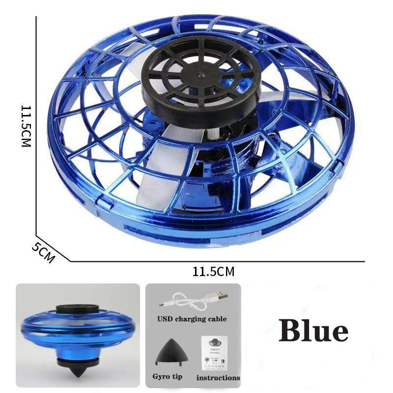 NEU LED Fliegende UFO Spinner Fingerspitze, Upgrade Flug Hubschrauber Gyro Flyorb Schwebekugel, Mini Drohne Flugzeug Spielzeug Kindergeschenke