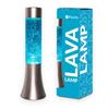 Lava Lamp - Fisura - Vintage - Silver Base - Blue Liquid - 30 Cm Height