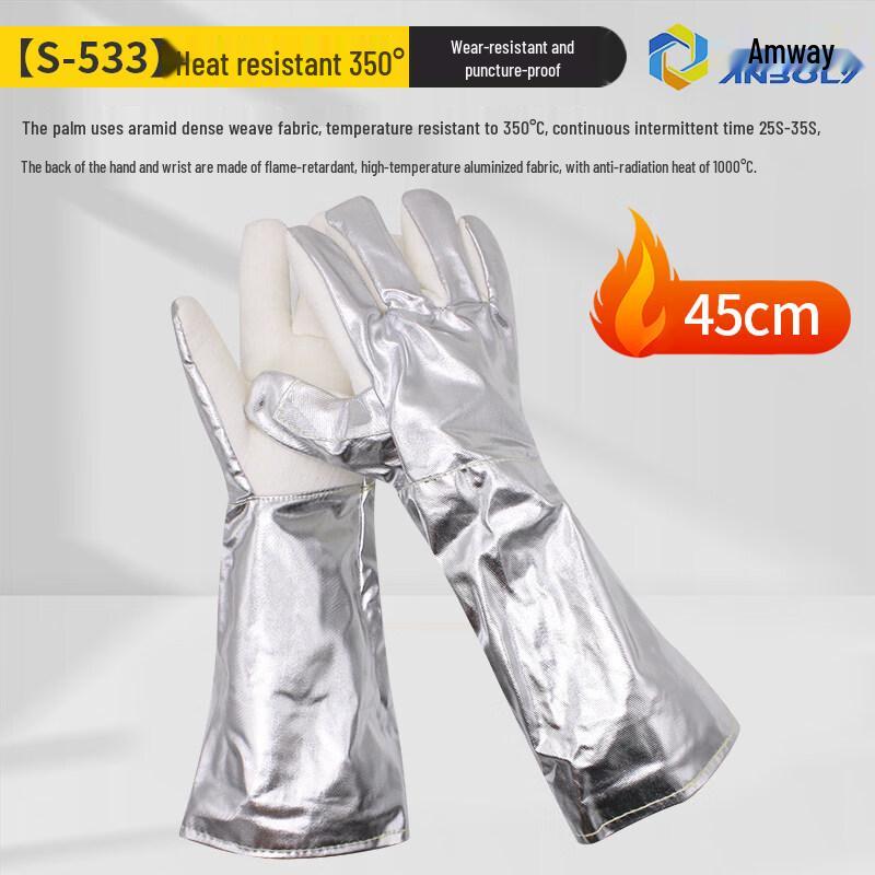 ZISIZ Industrial High-Temperature Heat Resistant Gloves