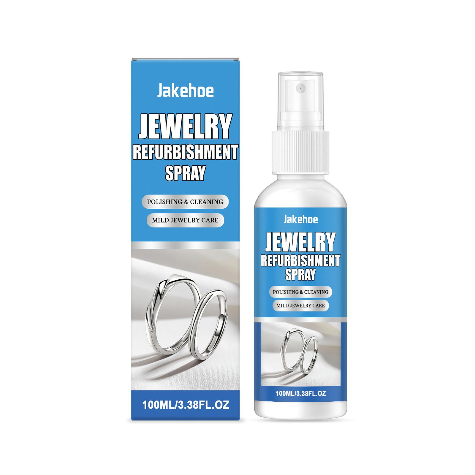 Jakehoe Jewelry Refurbishment Spray Convenient Cleaning Long Lasting Shine Fast Acting Multi Purpose Jewelry Polish Spray 100ml 100ml