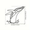 Minimalist Whale Iron Crafts - Elegant Indoor and Outdoor Décor, Perfect for Living Room, Bedroom, and Wall Decoration