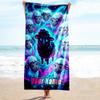 1PC Custom Name "Black Sheep Space" Beach Towel Highly Absorbent And Sand-Resistant Towel for Swimming, Pool, Yoga, And Travel Lightweight