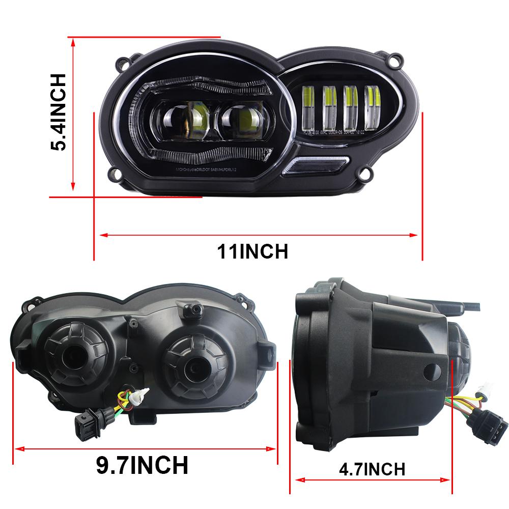 Motorcycle Light LED Front Headlight for BMW 2005 - 2012 R1200GS / 2006 -2013 R1200GS Adv Headlight