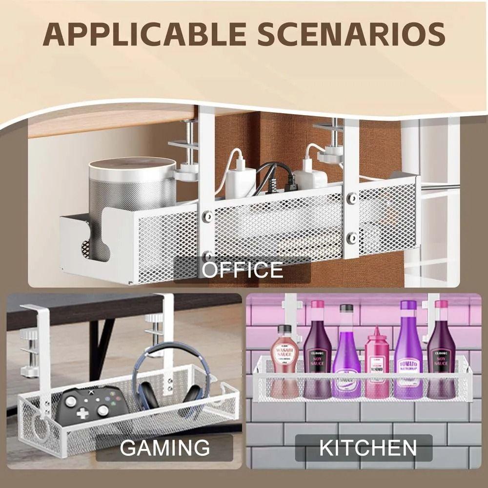 Minimalist Cable Tray Clamp Socket Basket Versatile Cable Management  Wire Management