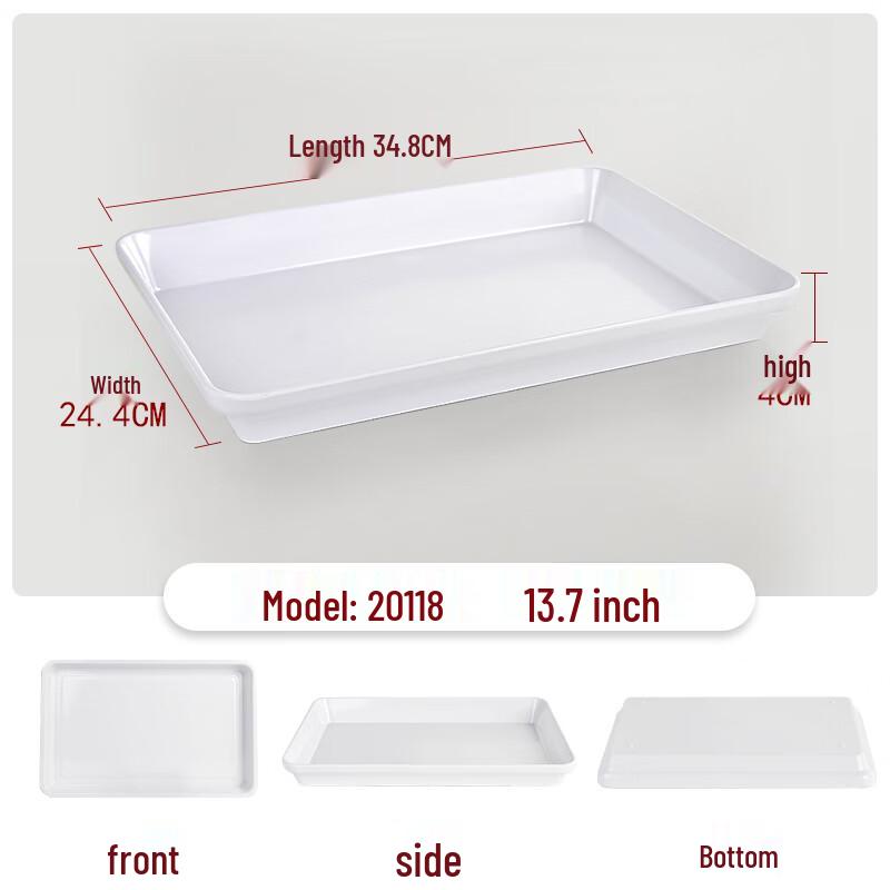 Commercial Melamine Rectangular Serving Tray