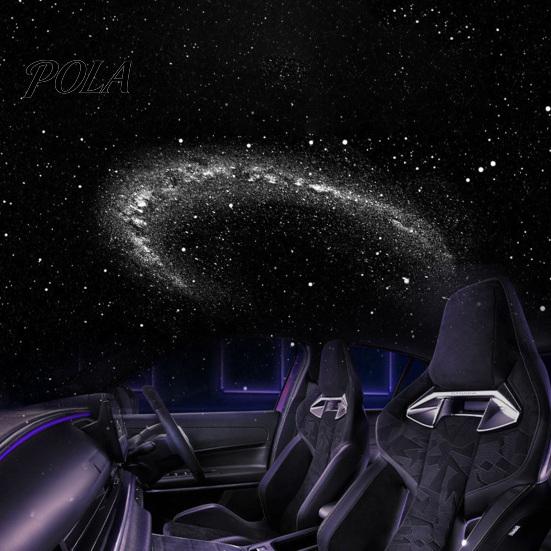 Adjustable Projection Lamp USB Star Projector Ambient Light with 360° Hose, LED Night Universal for Car Bedroom Office, Romantic Starry Sky