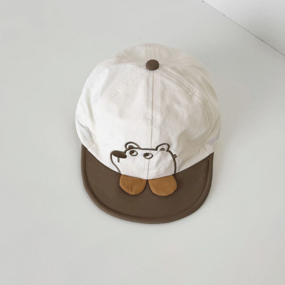 Quick Dry Cartoon Bear Baby Hat Casual Kids Peaked Caps Fashion Newborn Sun Hat  Beach
