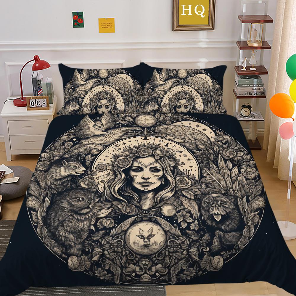 

Красота черепа с принтом постельное белье двойного размера одеяло из микрофибры модный комплект постельного белья высокого качества EU Single 135x200cm