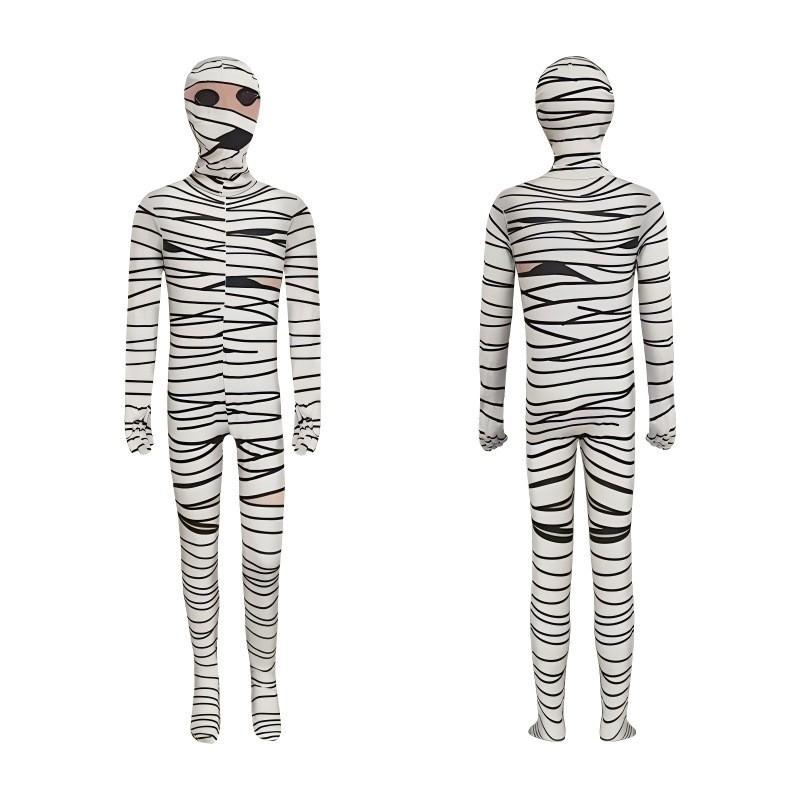 Kinder Halloween Kostüm Skelett Geist Leuchtet im Dunkeln Cosplay Overall Party Bühnenauftritt