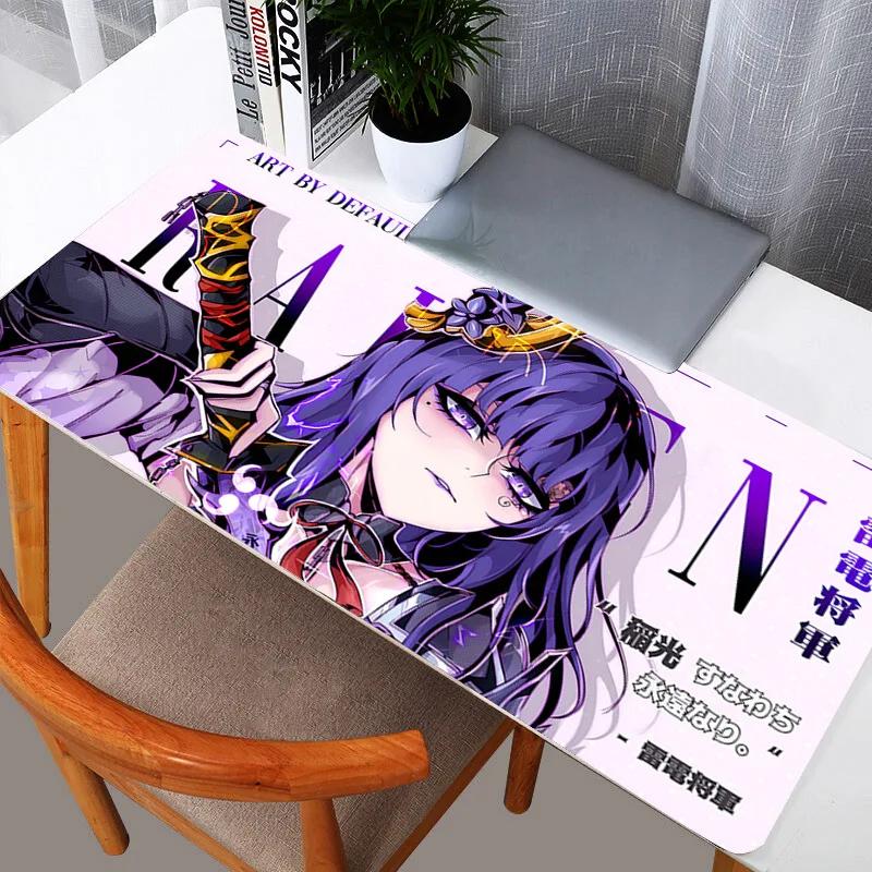 Gaming Mouse Pad Large Desk Mat Antislip Rubber Stitched Edges Tattooed Anime Girls Collage Art Print Extended Office Mat