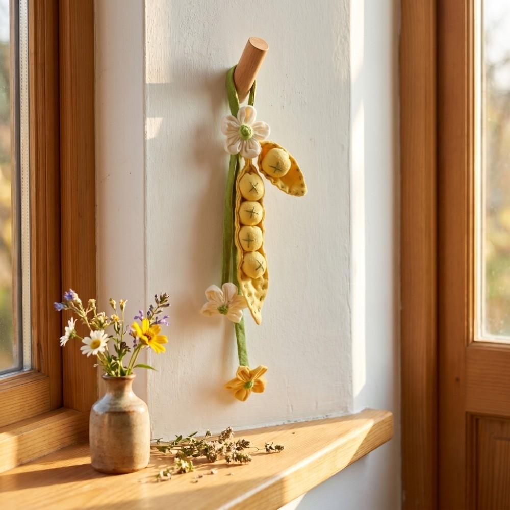 Ornaments Cloth Pea Accessories Sweet Bag Hanging Handcrafted Flower Pea Pendant  Decoration