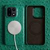 Luxury Genuine Leather Phone Case for OnePlus 13T 15 Magnetic Slim Fit Business Protective Cover with Three Button Design Anti Drop