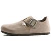 London Suede Leather Taupe Unisex Sneakers Grey 1010504