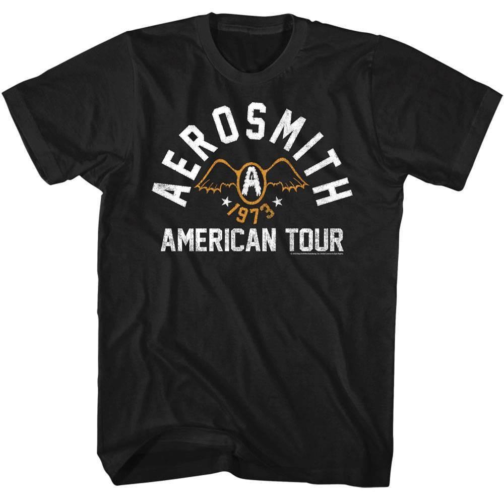 Aerosmith American Tour 1973 Men T Shirt XL
