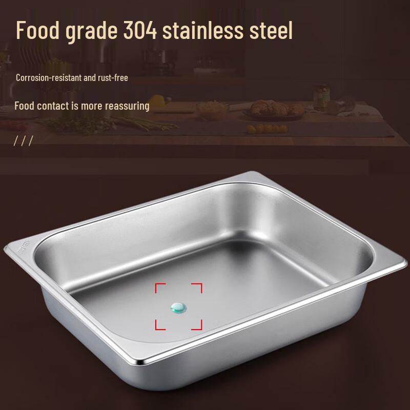 304 Stainless Steel Gastronorm Buffet Food Pan with Lid