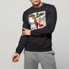 Nike Vintage Pattern Crewneck Sweatshirt Men Tops Black AQ7140-010