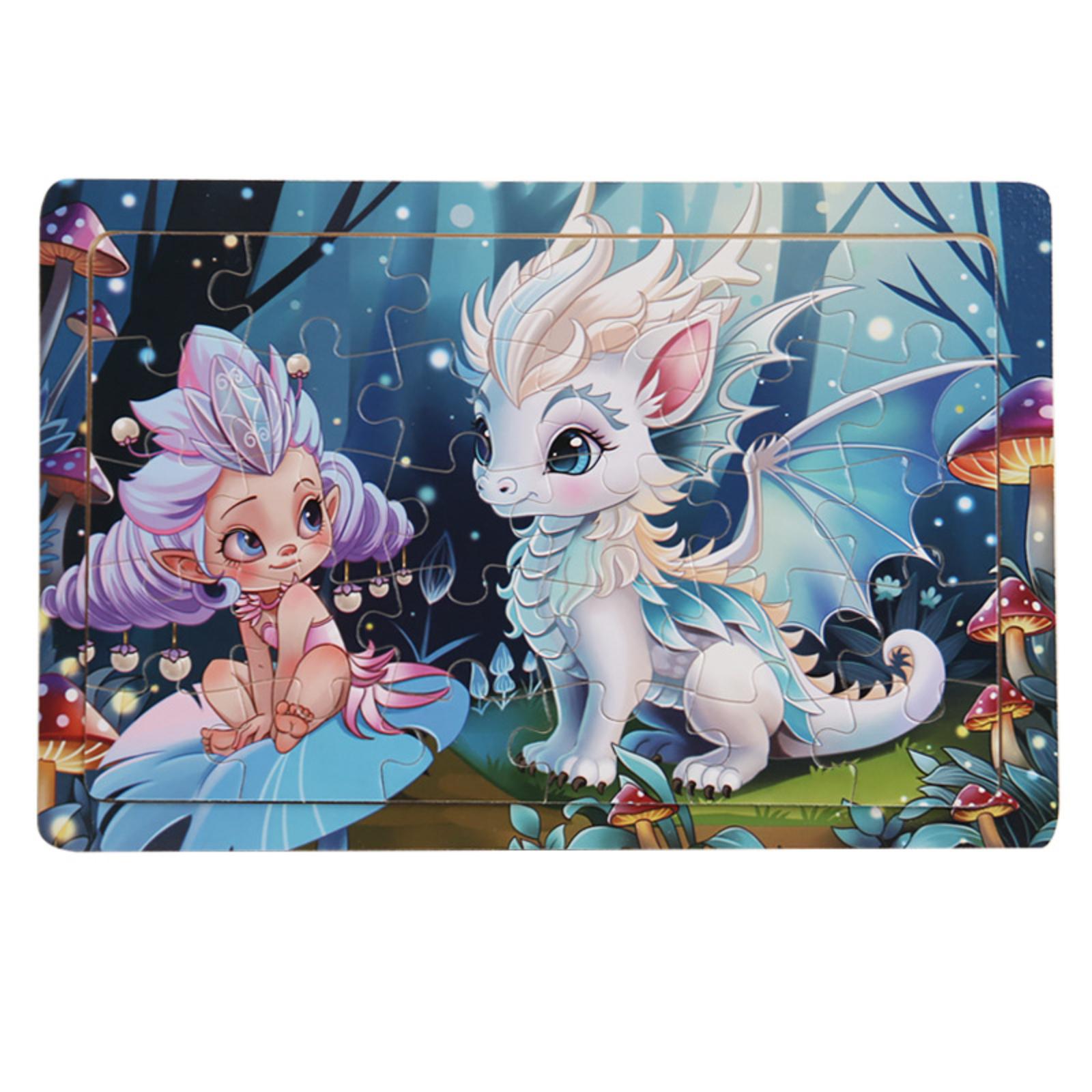 

Wooden Cartoon Animal Puzzle For Early Childhood Education